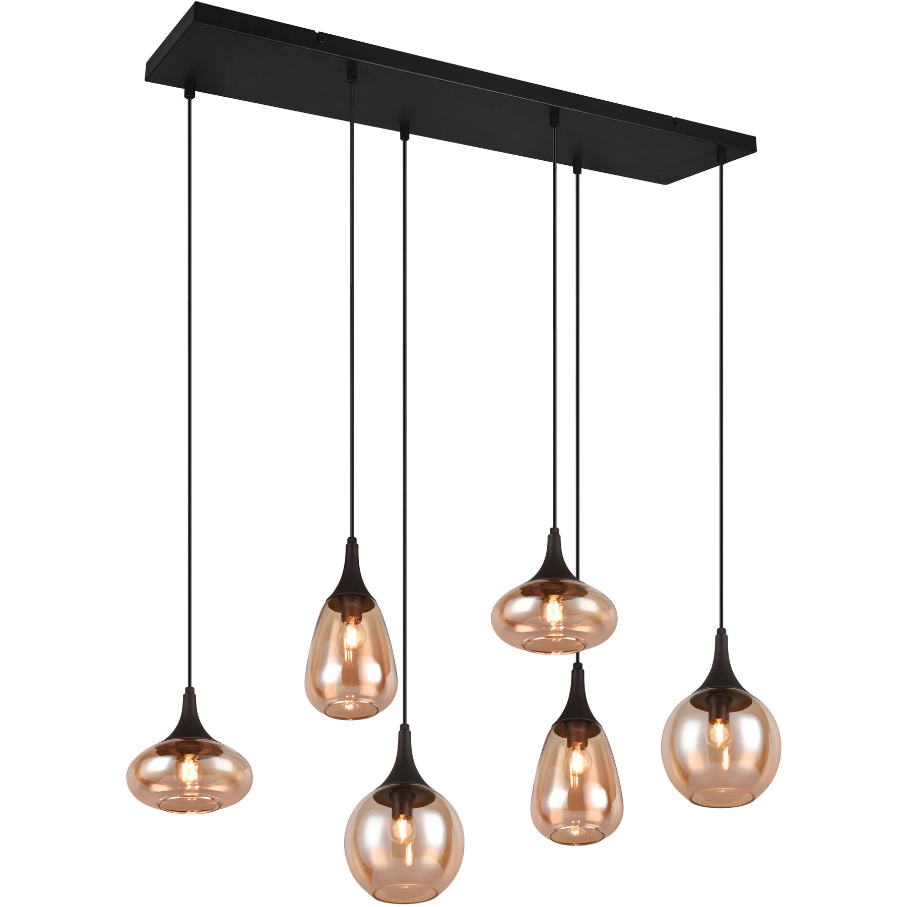 Pendellampe Animul schwarz matt Metall Dimmbar B 93.8 cm