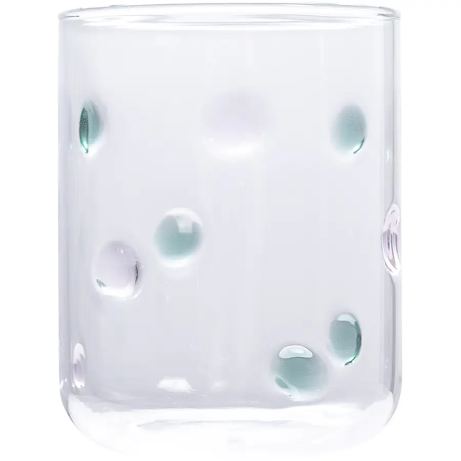 Trinkglas Laiba farbig Glas H 9.5 cm 0.335 l