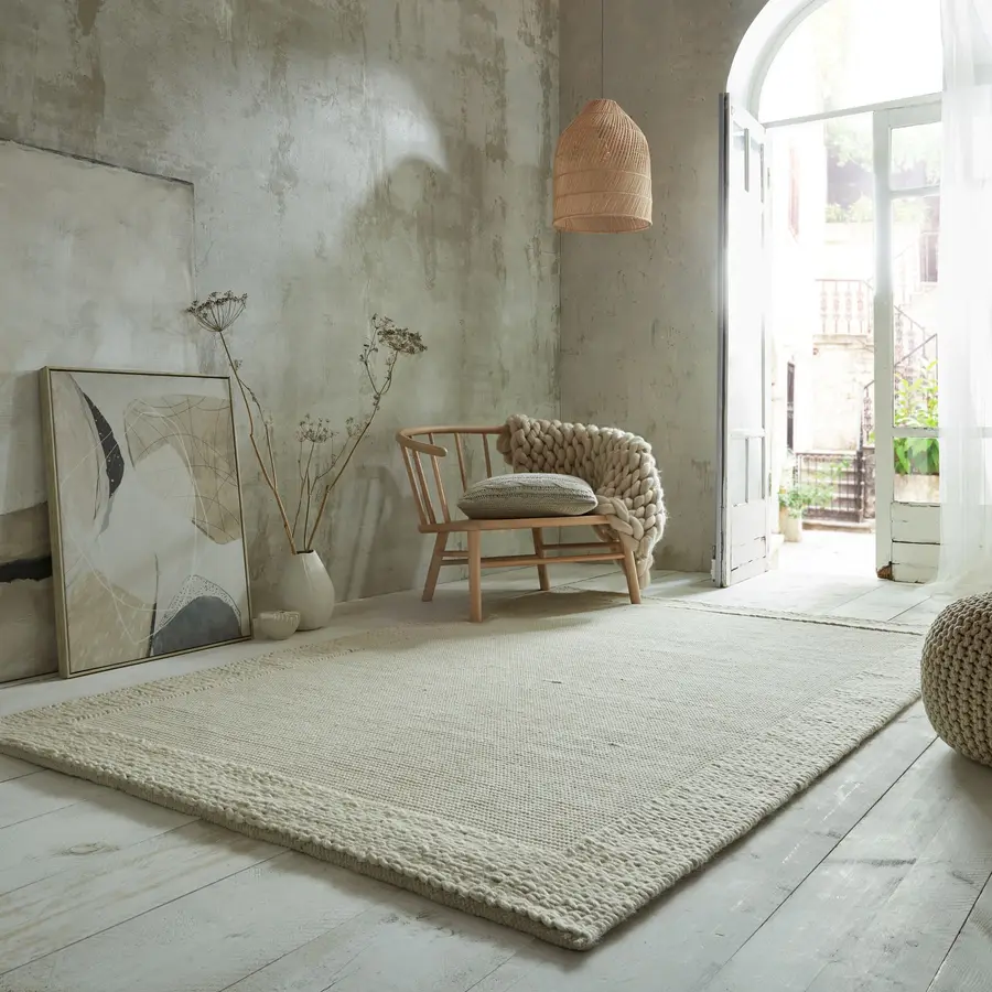 Teppich Ruen Natural Einfarbig Stoff 290 x 200 cm