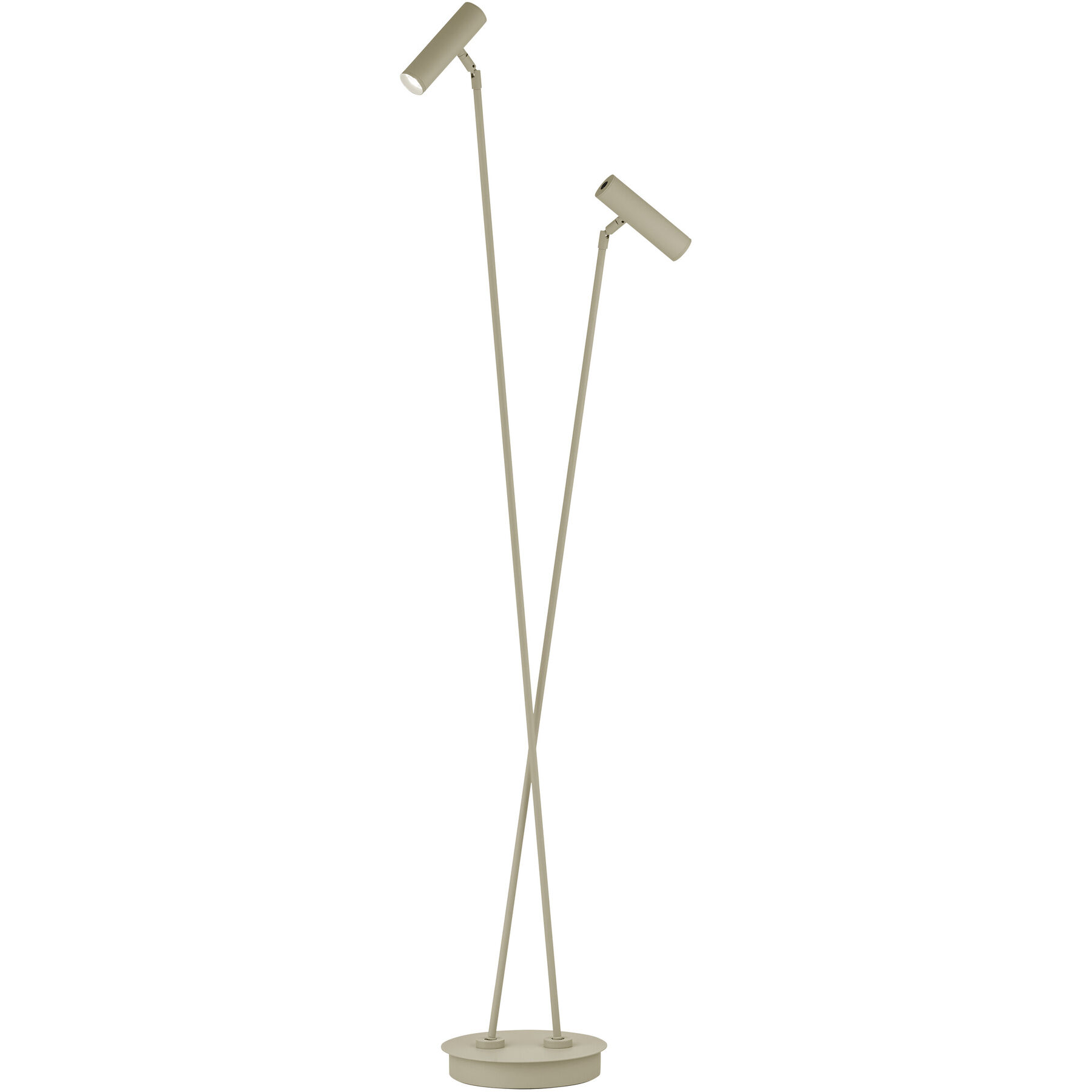 Stehlampe Tom Pro Sand Metall 1560 lm H 137 cm - LED - Lichtfarbe: Extra warmweiss - Helles Neutralweiss - LED Energiesparlampen