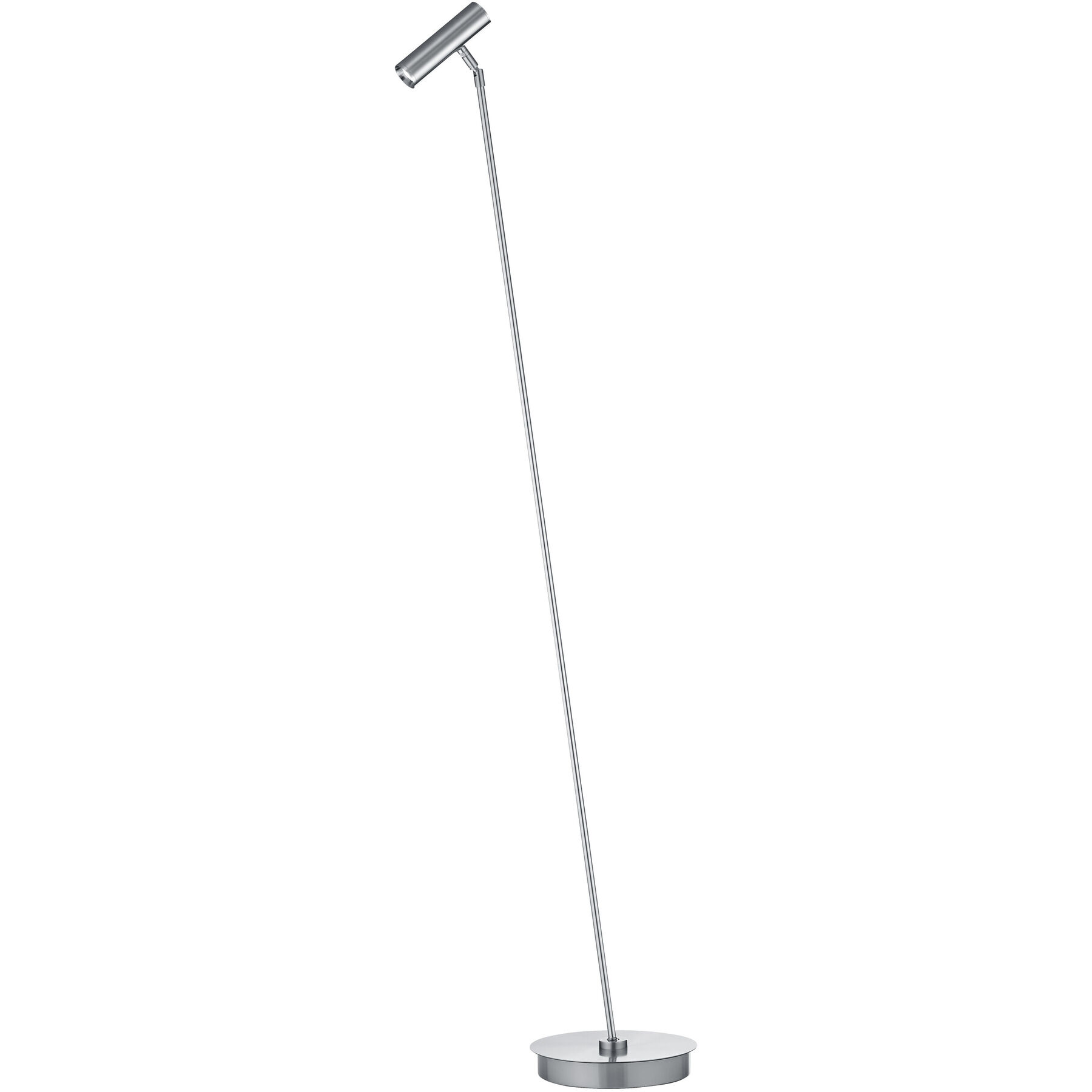 Stehlampe Tom Pro Silber Metall 780 lm H 137 cm - LED - Lichtfarbe: Extra warmweiss - Helles Neutralweiss - LED Energiesparlampen