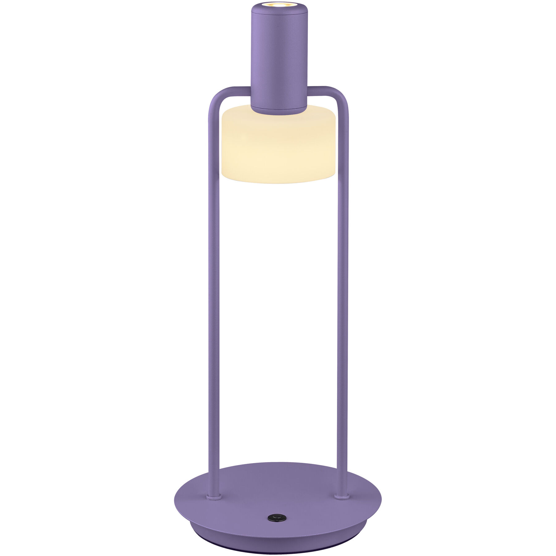 Tischlampe Banji Violett/Weiss Metall/Glas H 37 cm 1000 lm - LED - Lichtfarbe: Extra warmweiss - LED Energiesparlampen