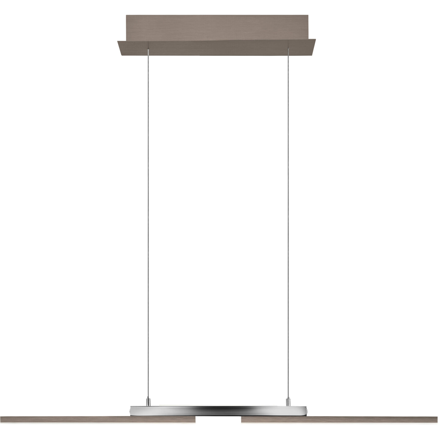 Pendellampe More bronze Metall 3300 lm B 87 cm - LED - Lichtfarbe: Extra warmweiss - Helles Neutralweiss- LED Energiesparlampe