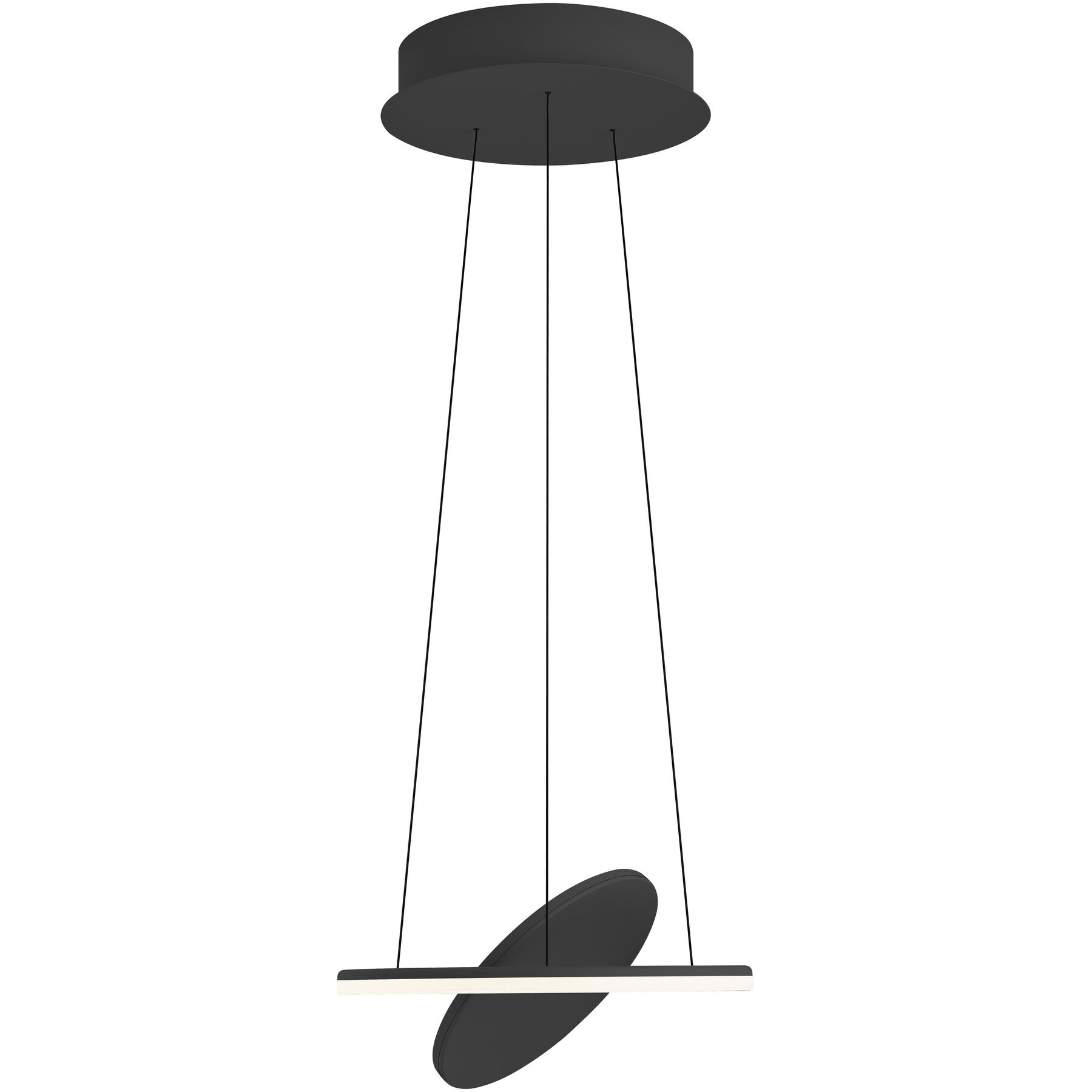 Pendellampe Haley schwarz Metall 4600 lm B 35 cm - LED - Lichtfarbe: Extra warmweiss - Kaltes Tagesweiss- LED Energiesparlampe
