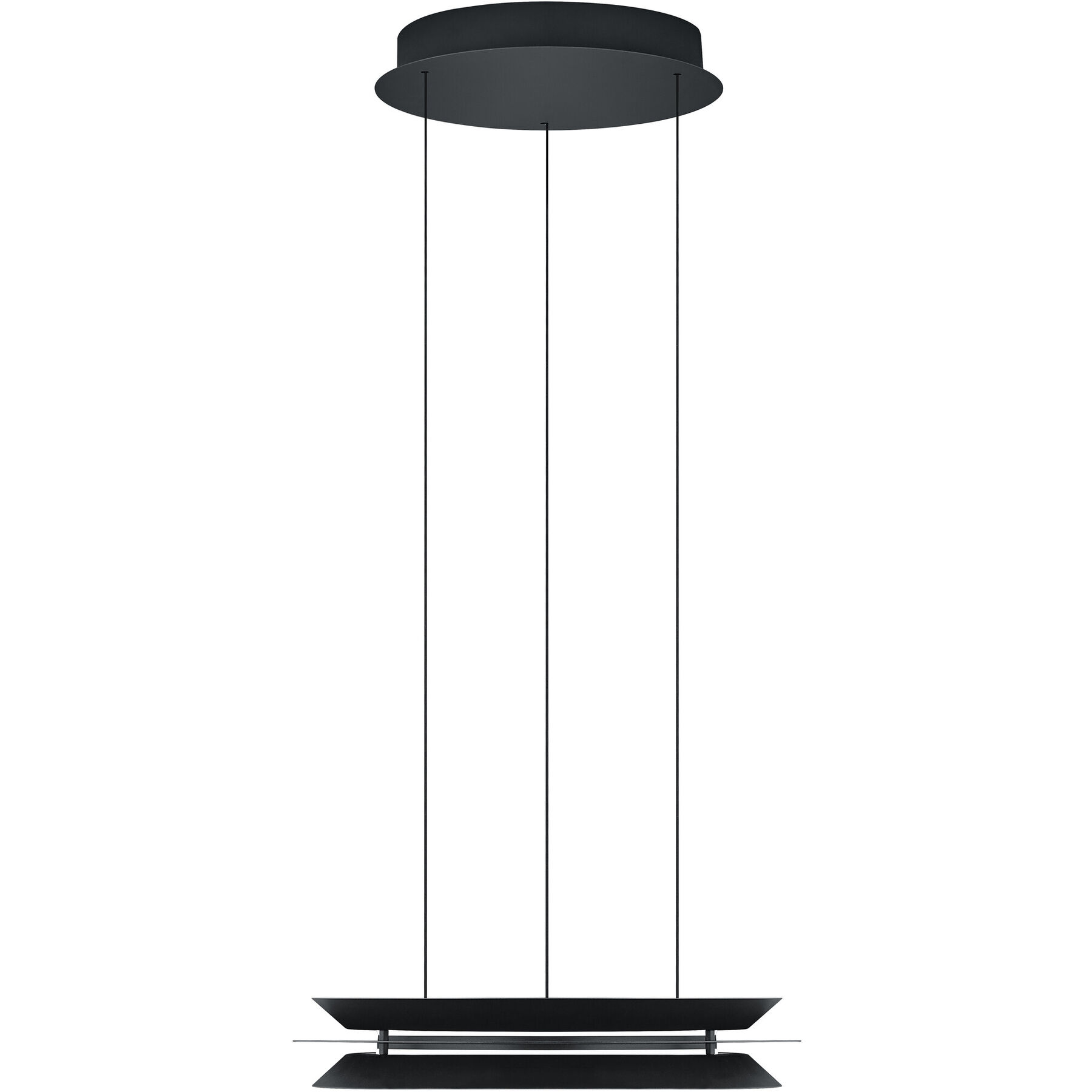 Pendellampe Lys schwarz Metall 4400 lm B 45 cm - LED - Lichtfarbe: Extra warmweiss - Kaltes Tagesweiss- LED Energiesparlampe