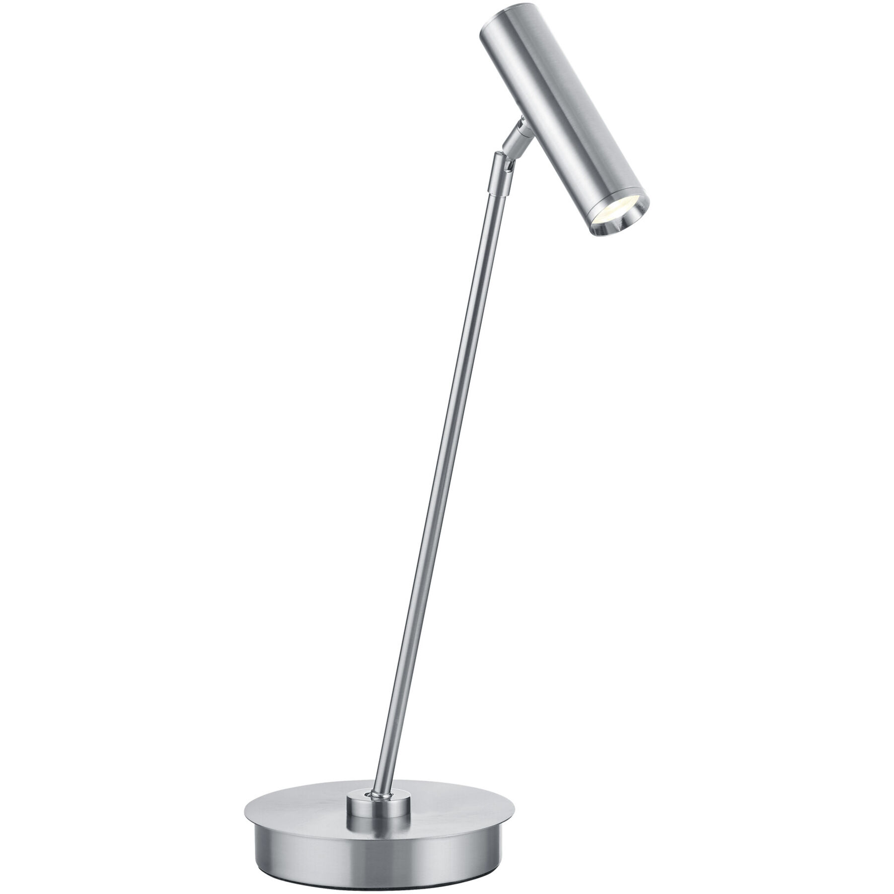 Tischlampe Tom Pro silber Metall H 47.5 cm 780 lm - LED - Lichtfarbe: Extra warmweiss - Helles Neutralweiss - LED Energiesparlampen