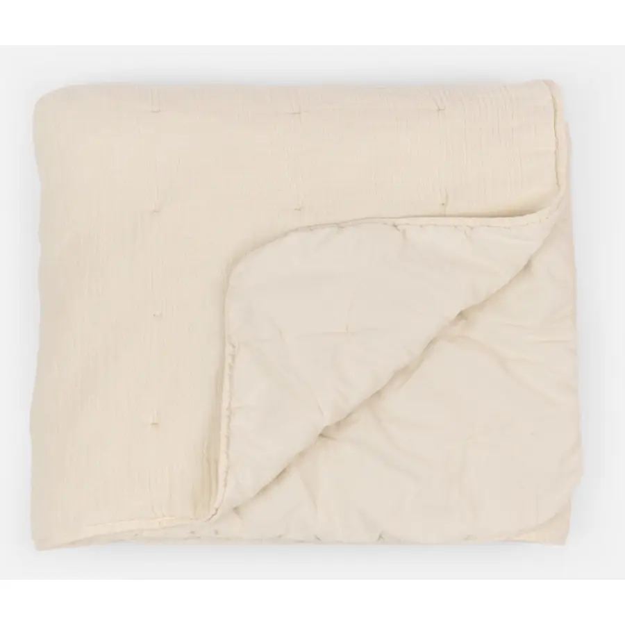 Wohndecke Nora natur Bio Baumwolle 200 x 150 cm