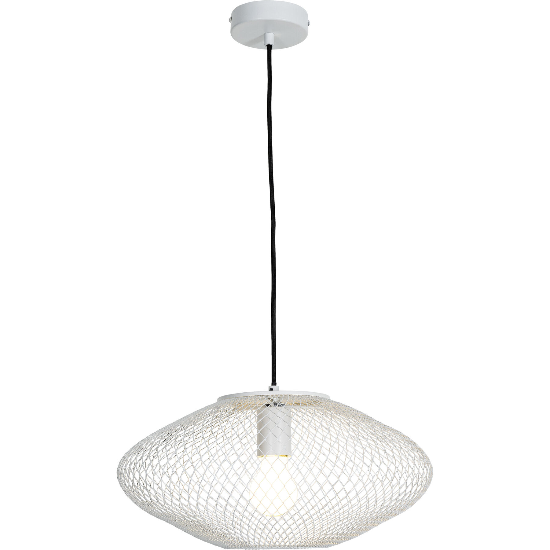 Pendellampe Amour weiss Metall B 40 cm