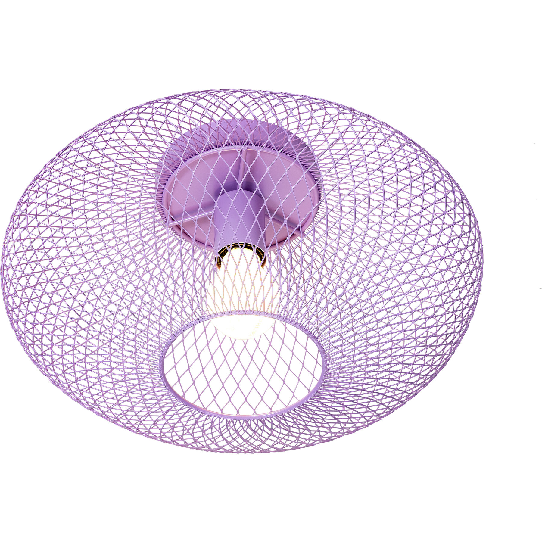Deckenlampe Amour lila Metall B 45 cm - LED - Lichtfarbe: Warmweiss- LED Energiesparlampe