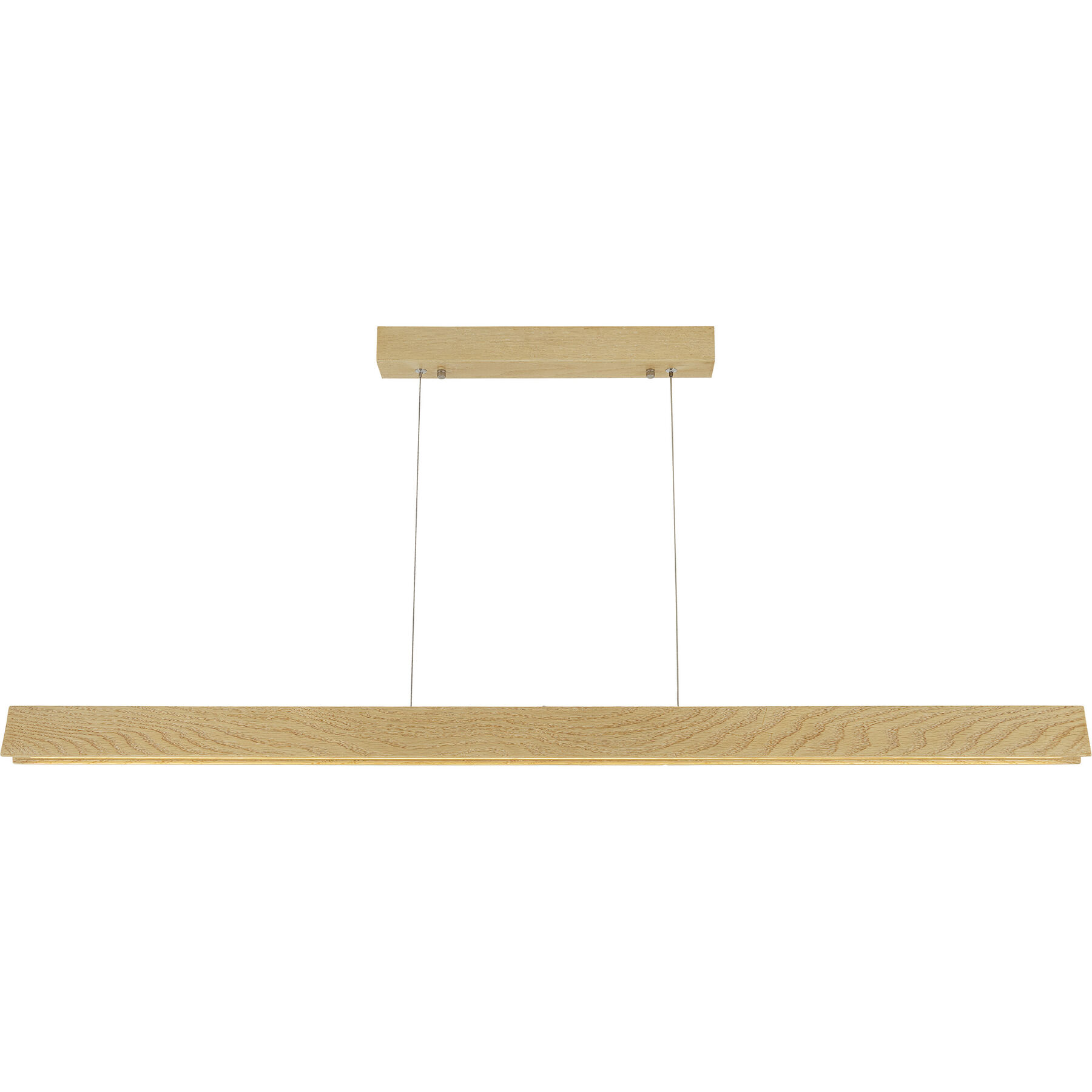 Pendellampe Clifton eiche Holz/Metall 2300 lm B 120 cm - LED - Lichtfarbe: Extra warmweiss- LED Energiesparlampe