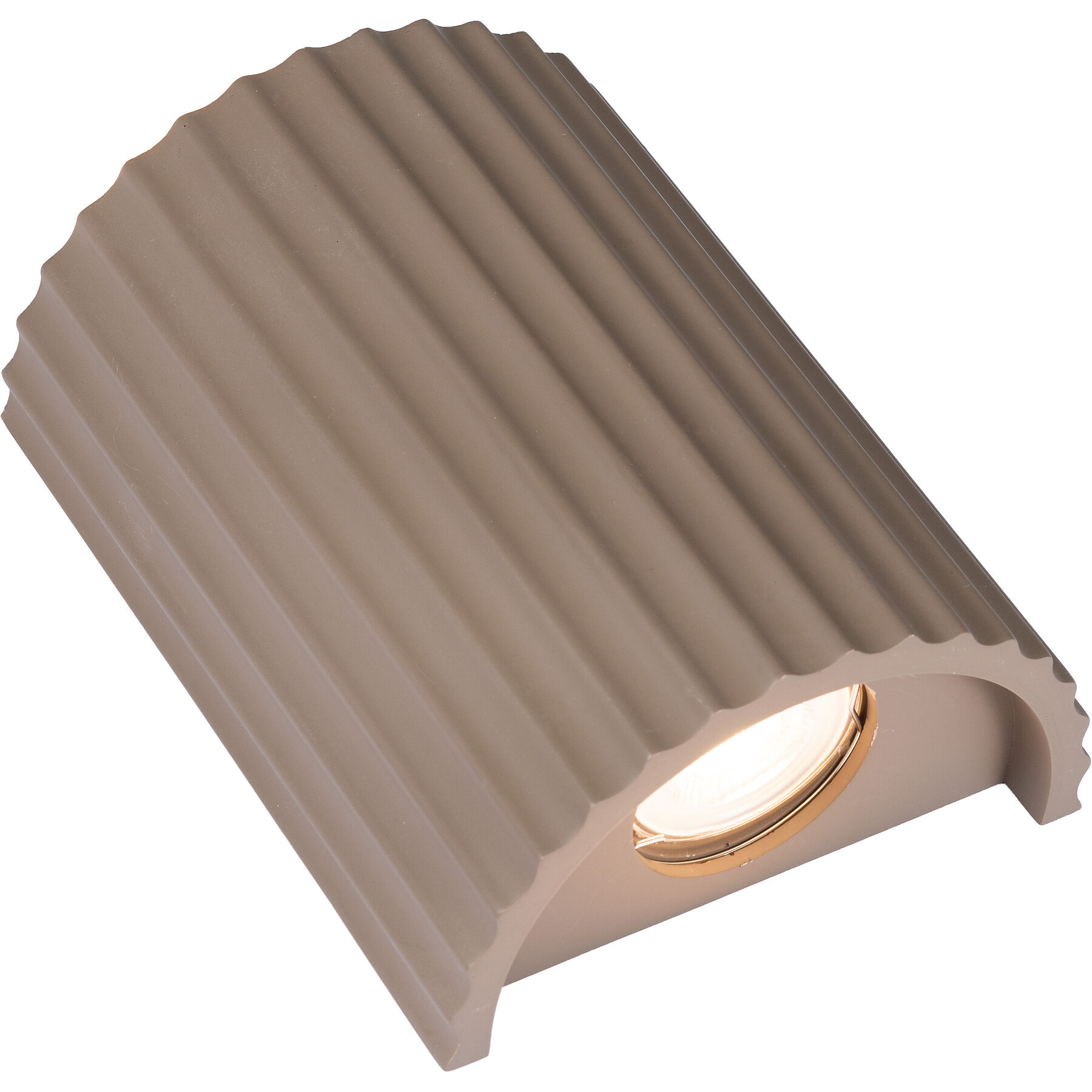 Wandlampe Enya braun Gips B 14 cm - LED - LED Energiesparlampen
