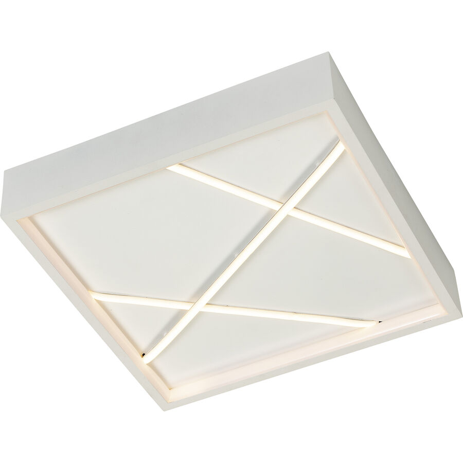 Deckenlampe Baza Weiss Kunststoff/Metall 30 cm 4.5 cm