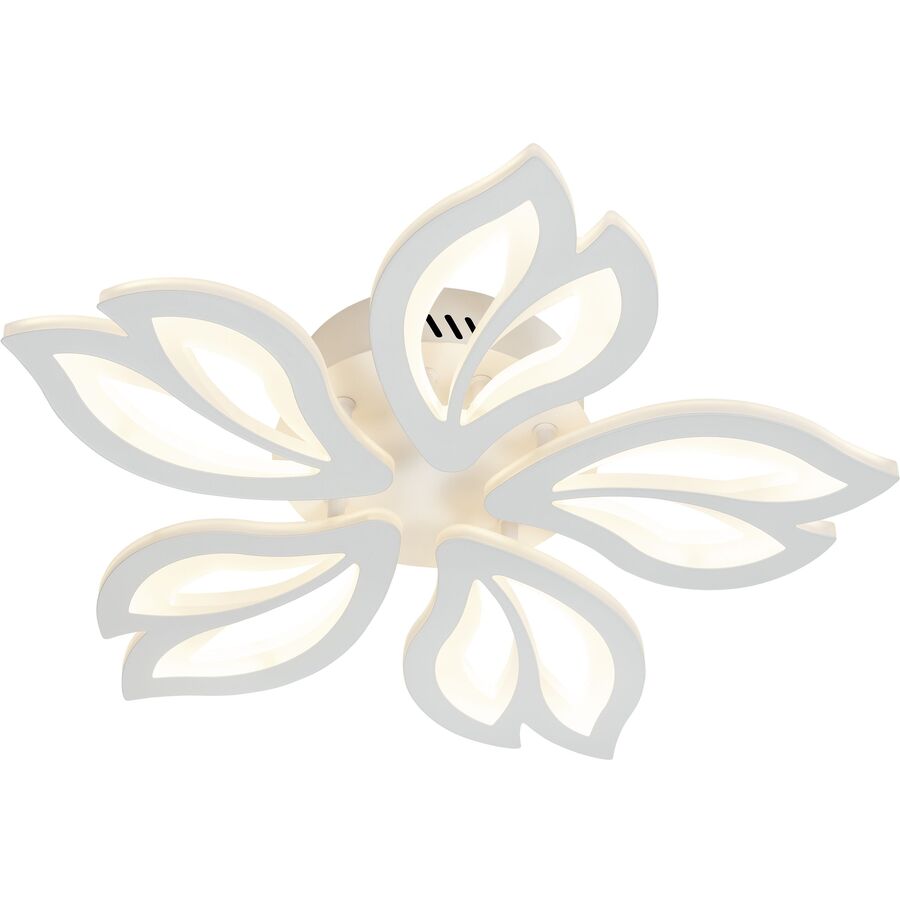 Deckenlampe Cavaria weiss Metall/Acryl 4400 lm Dimmbar: Code B 80 cm - LED - Lichtfarbe: Extra warmweiss- LED Energiesparlampe