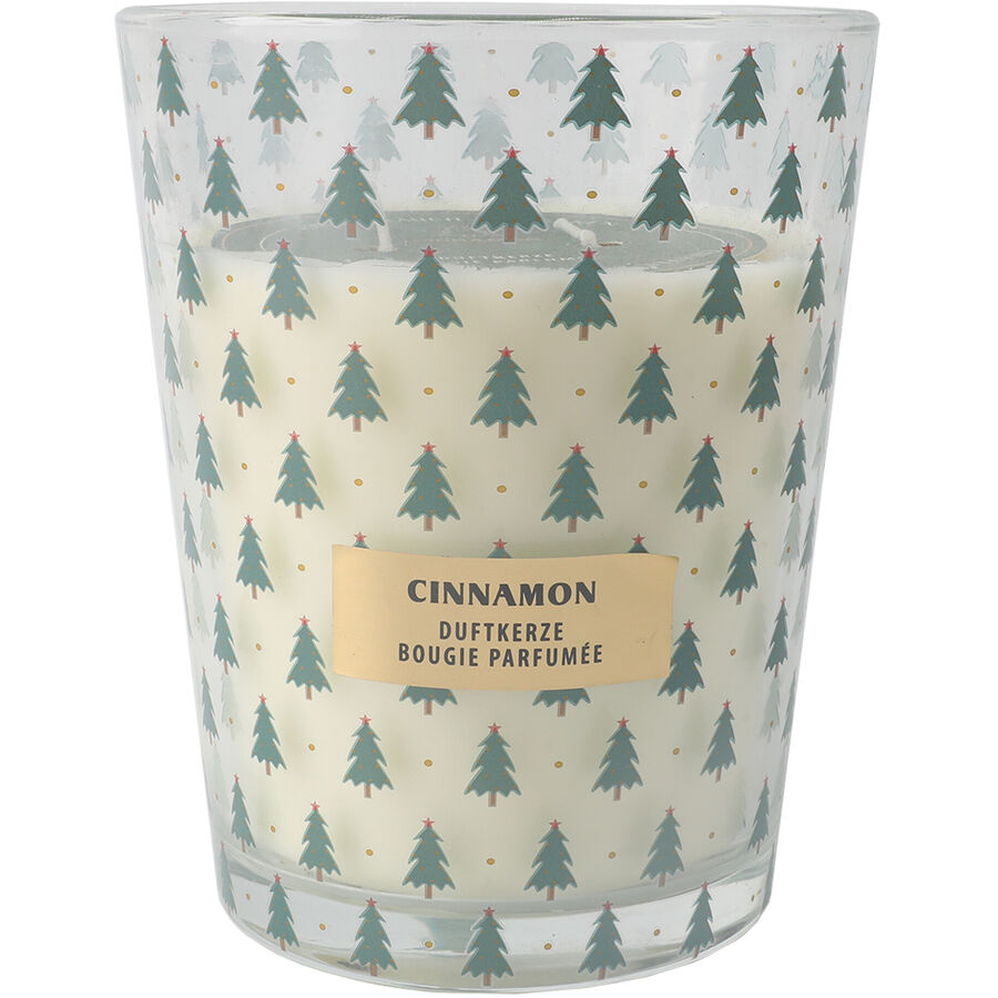 Candela profumata Traditional Bianco/Verde Cera/Vetro 16 cm - Candela profumata