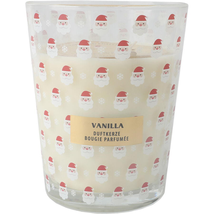 Candela profumata Traditional Beige Vetro/Cera 16 cm - Colore: Vaniglia - Candela profumata