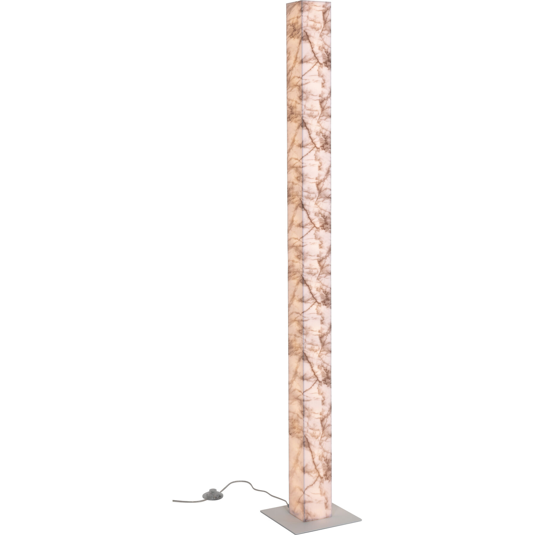 Stehlampe Arona weiss Metall/Kunststoff 4200 lm Dimmbar H 160 cm - LED - Lichtfarbe: Extra warmweiss - LED Energiesparlampen