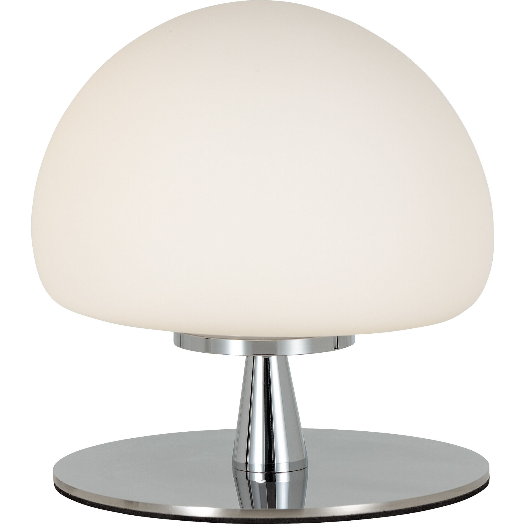 Tischlampe Liana chrom Metall/Glas H 15 cm 440 lm - LED - Lichtfarbe: Warmweiss- LED Energiesparlampe