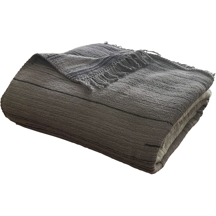 Wohndecke Helsinki Grau/Grün Baumwolle 200 cm 150 cm