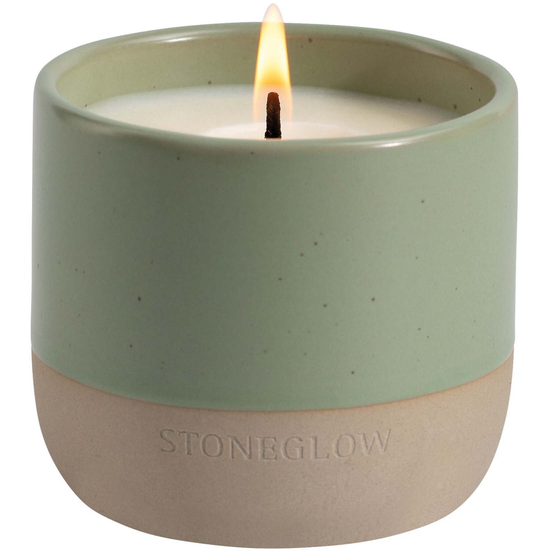 Stoneglow Duftkerze Elements grün H 7 cm D 7.9 cm 40 hr - Material: Keramik/Wachs