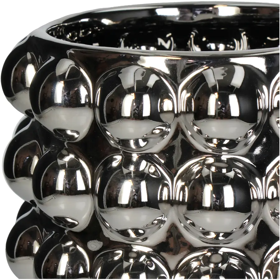 Blumentopf Silber 20.2x20.2x27cm