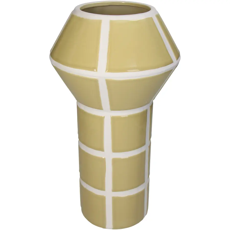 Vase Myko senfgelb Steingut D 34.3 cm H 34.3 cm