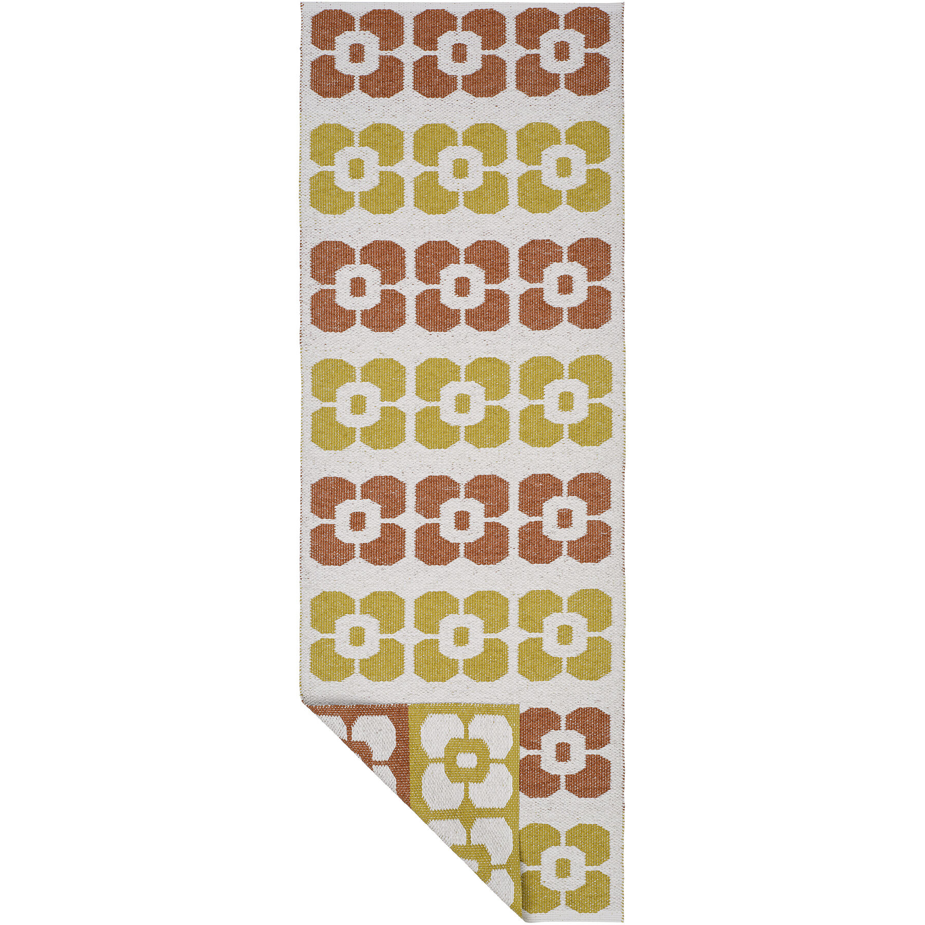 HORREDSMATTAN Outdoor-Teppich Florian Rust Blumenmuster Polyester 70 x 50 cm