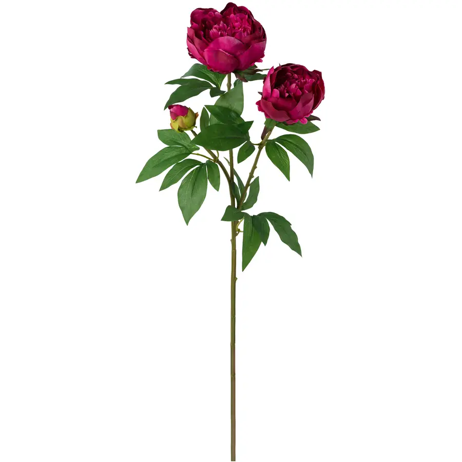 Kunstblume Peonie H70cm dunkelrot