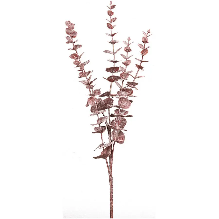 Kunstblume Eukalyptus H73cm burgundy
