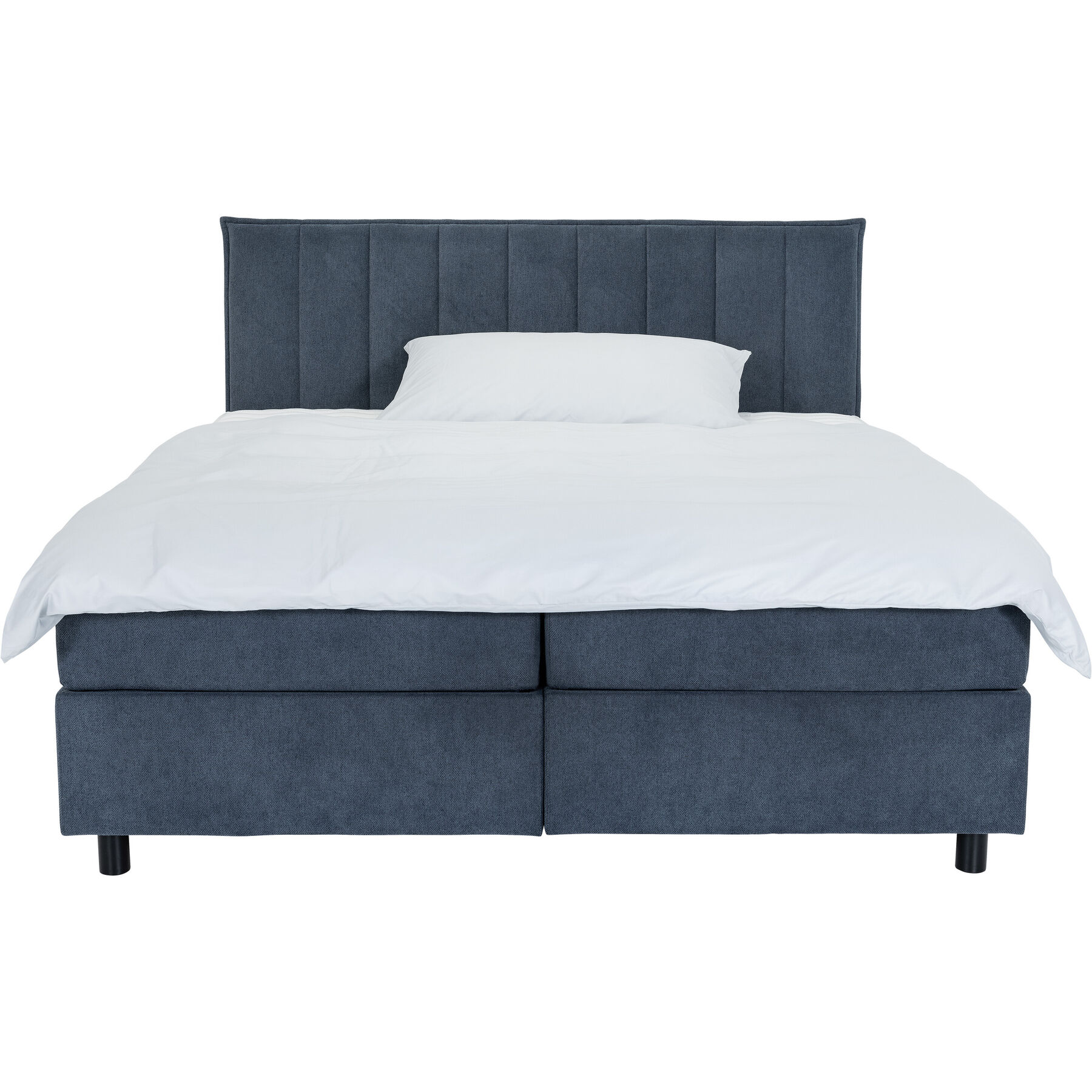 Boxspringbett Sørensen blau Stoff 180 x 200 cm - Möbel Konfigurator: Traummöbel individuell zusammenstellen - Boxspringbett
