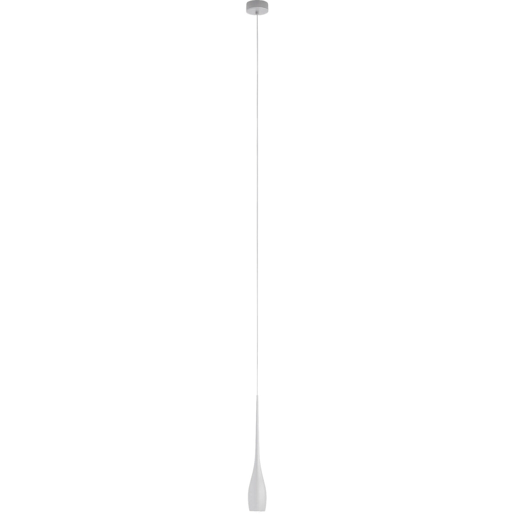 Pendellampe Cesena weiss Metall 690 lm B 8 cm - LED - Lichtfarbe: Warmweiss- LED Energiesparlampe