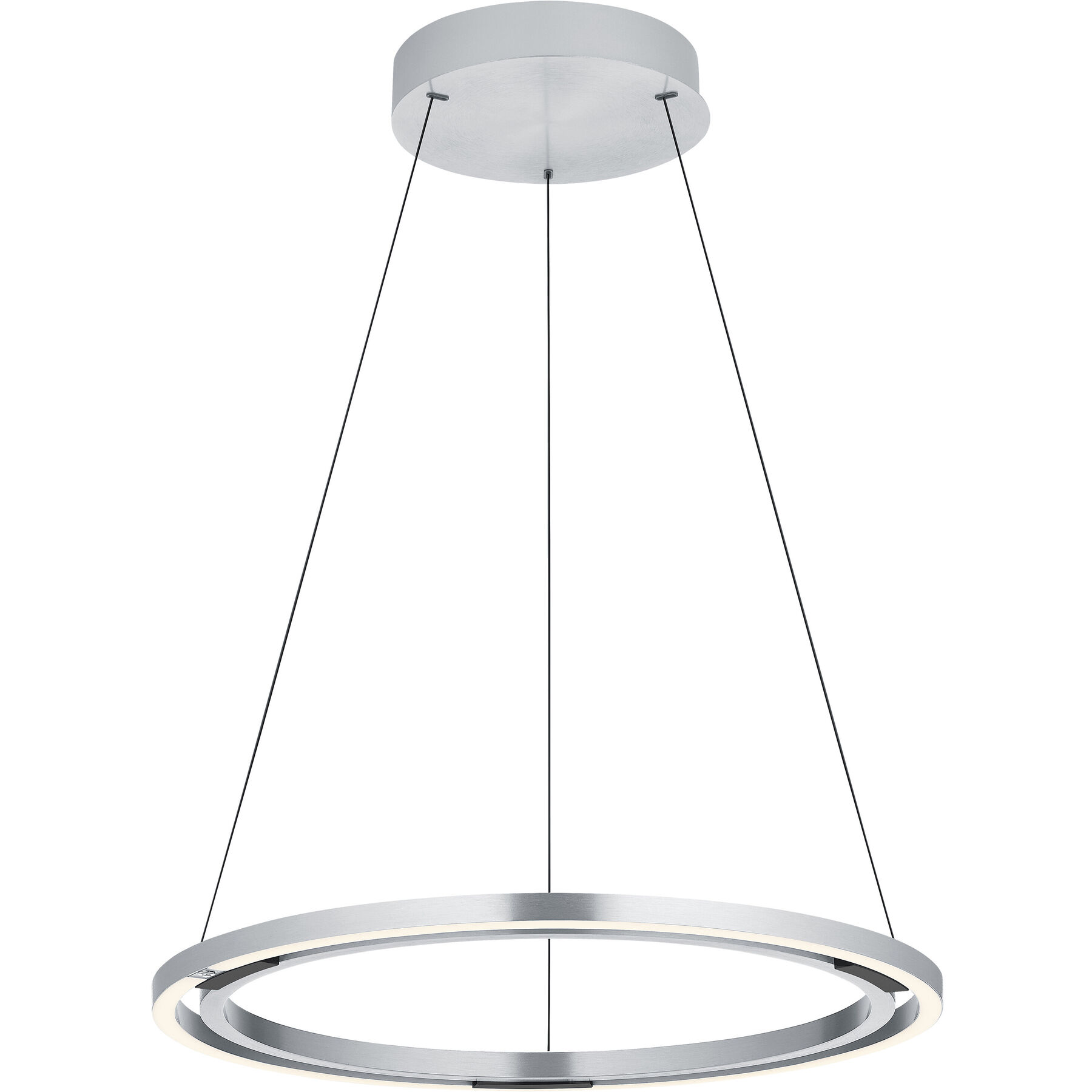 Pendellampe Makka Aluminium eloxiert Aluminium 5000 lm B 60 cm - LED - Lichtfarbe: Extra warmweiss - Helles Neutralweiss- LED Energiesparlampe