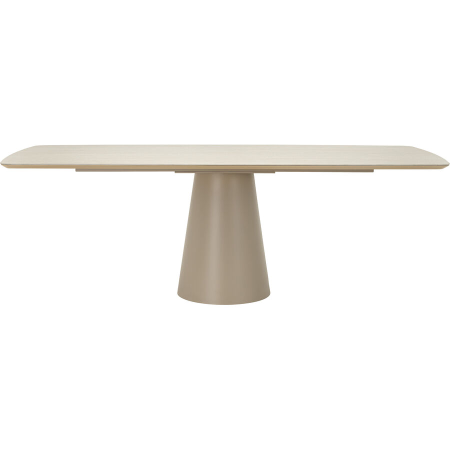 Tisch Felica Beige Keramik/Metall 100 cm – Material: Keramik, Metall – Tisch