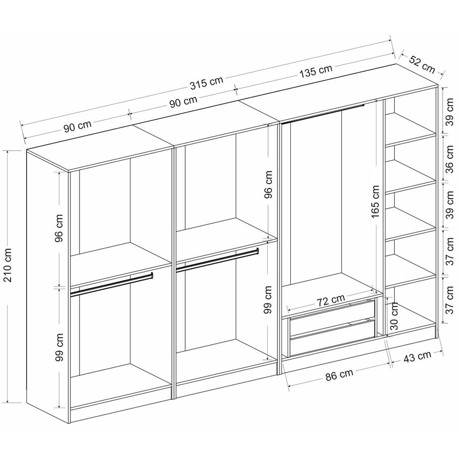 Kleiderschrank Uyumak