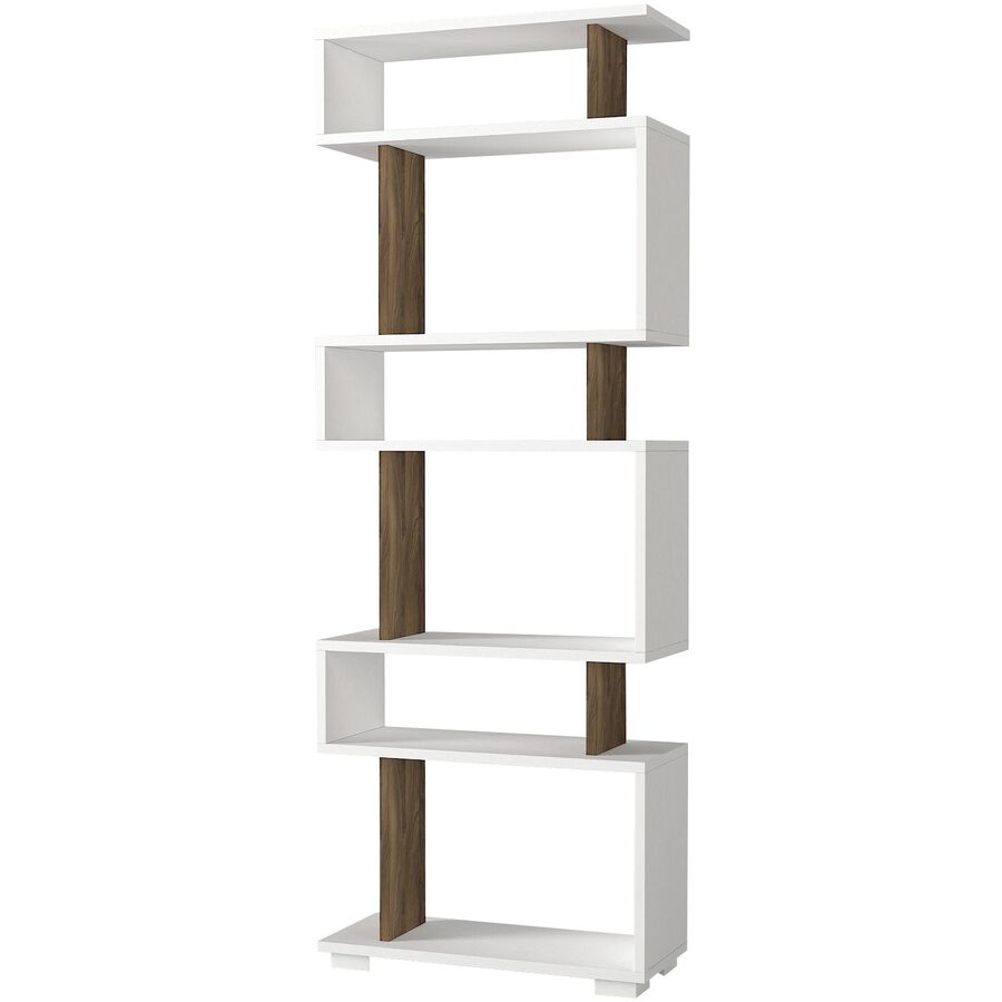 Scaffale per libri Yemek Bianco Materiale a base di legno/Plastica 65 cm 27 cm