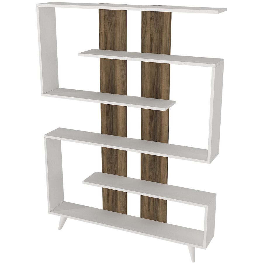 Scaffale per libri Yemek Bianco Materiale a base di legno/Plastica 162 cm 120 cm