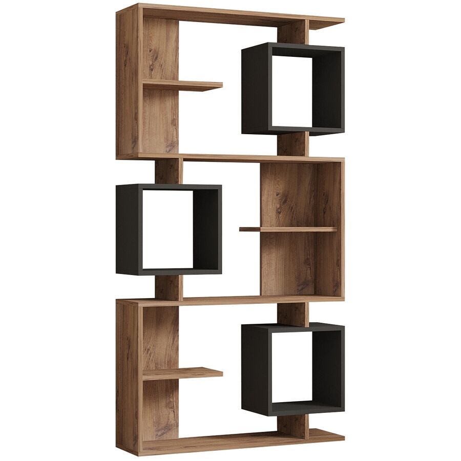 Scaffale per libri Yemek Marrone Materiale a base di legno/Plastica 171.9 cm 90 cm