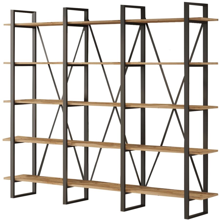Scaffale per libri Yemek Marrone Materiale a base di legno/Plastica 180 cm 219.6 cm