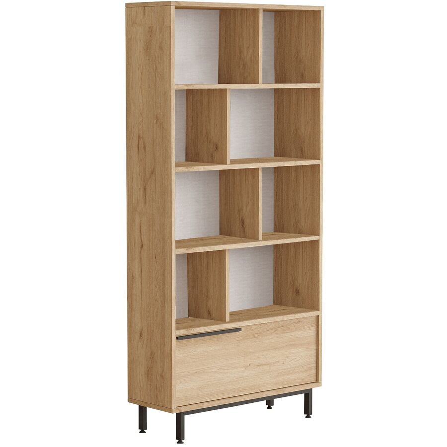 Scaffale per libri Yemek Marrone Materiale a base di legno/Plastica 83.9 cm 29.5 cm
