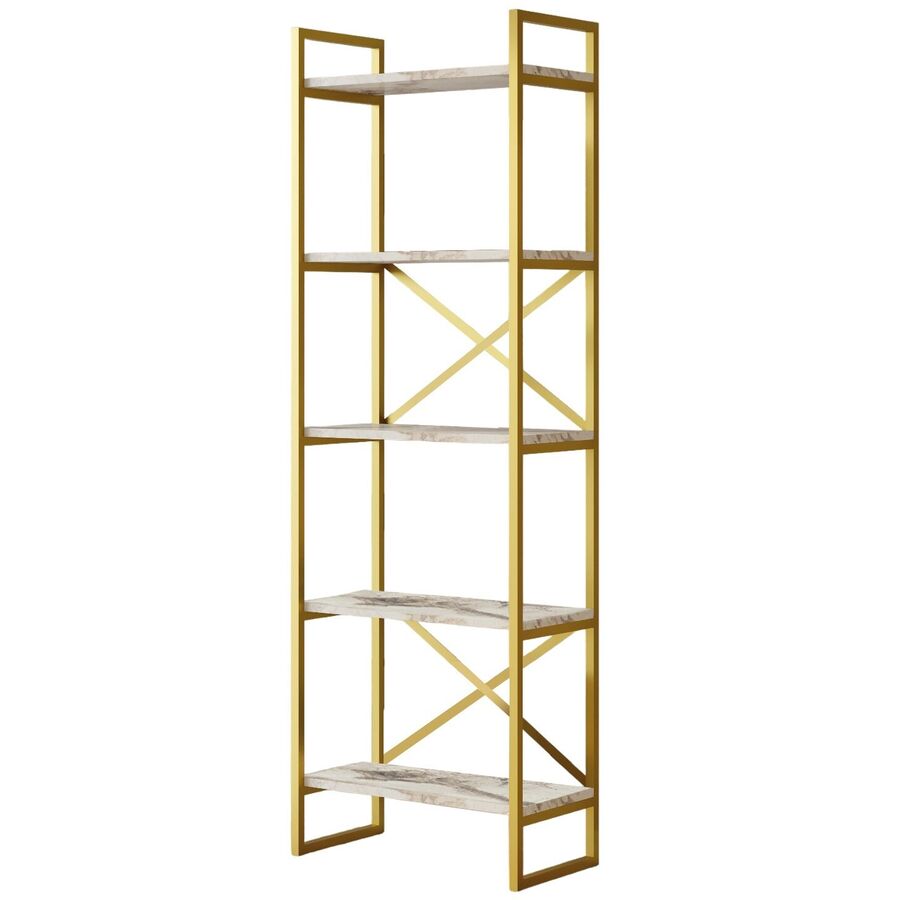 Scaffale per libri Yemek Bianco Materiale a base di legno/Plastica 58 cm 175 cm