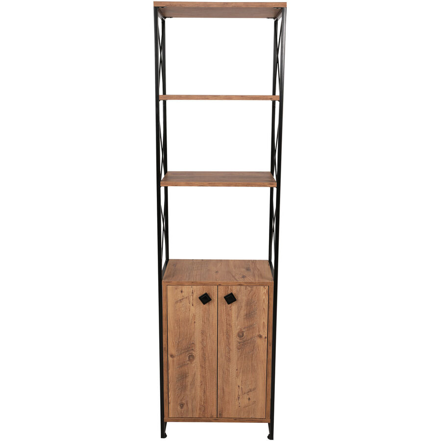 Scaffale per libri Yemek Marrone Materiale a base di legno/Plastica 180 cm 49 cm