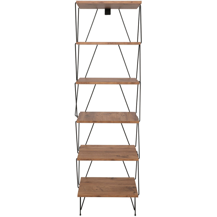 Scaffale per libri Yemek Marrone Materiale a base di legno/Plastica 165 cm 48 cm