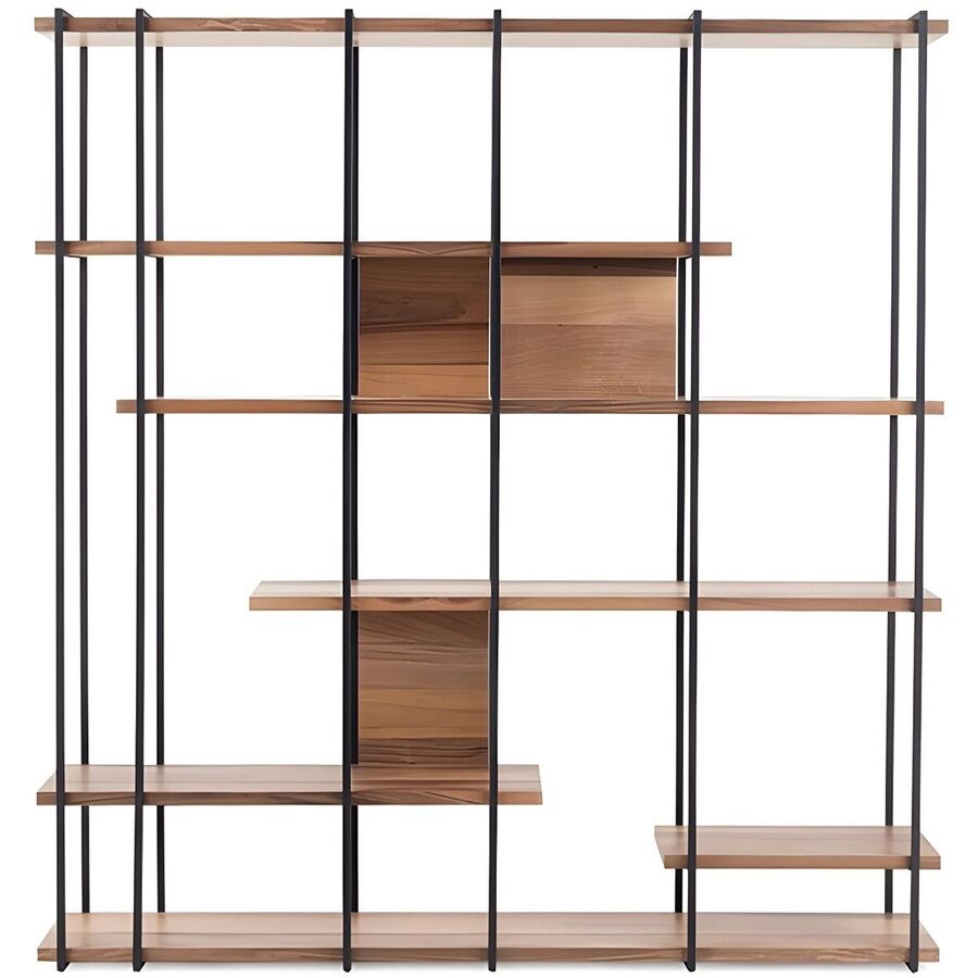Scaffale per libri Yemek Marrone Materiale a base di legno/Plastica 170 cm 35 cm