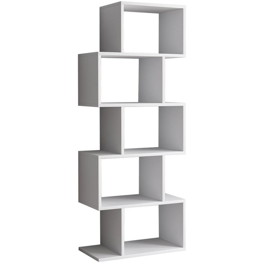 Scaffale per libri Yemek Bianco Materiale a base di legno/Plastica 150 cm 60 cm