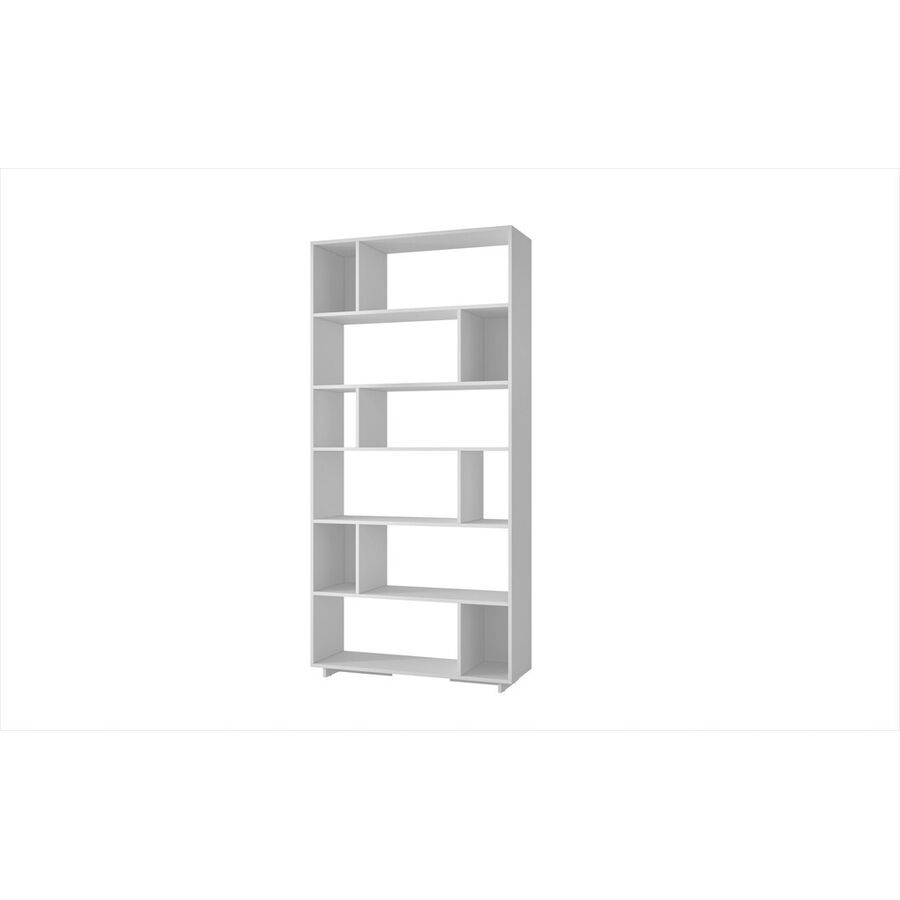 Scaffale per libri Yemek Bianco Materiale a base di legno/Plastica 188.6 cm 90 cm