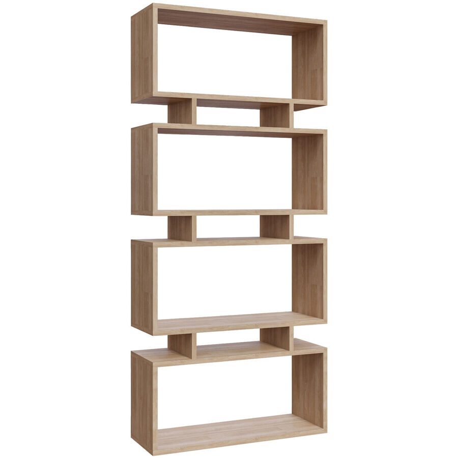 Scaffale per libri Yemek Marrone Materiale a base di legno/Plastica 161 cm 72 cm