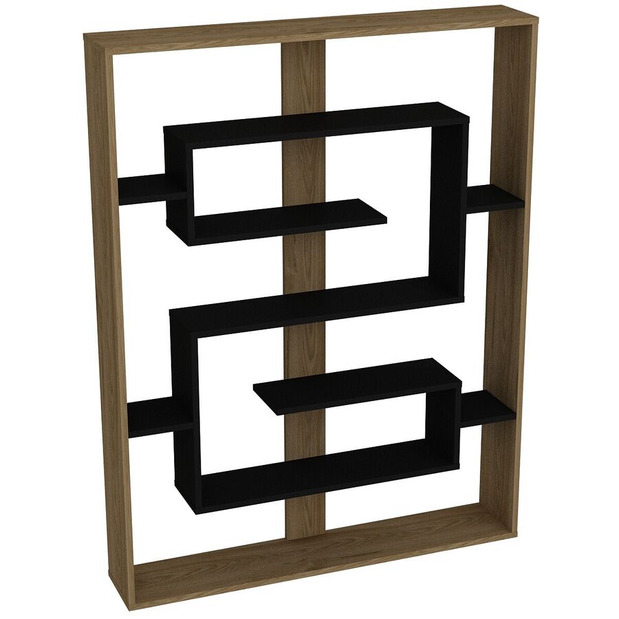 Scaffale per libri Yemek Nero Materiale a base di legno/Plastica 156 cm 120 cm