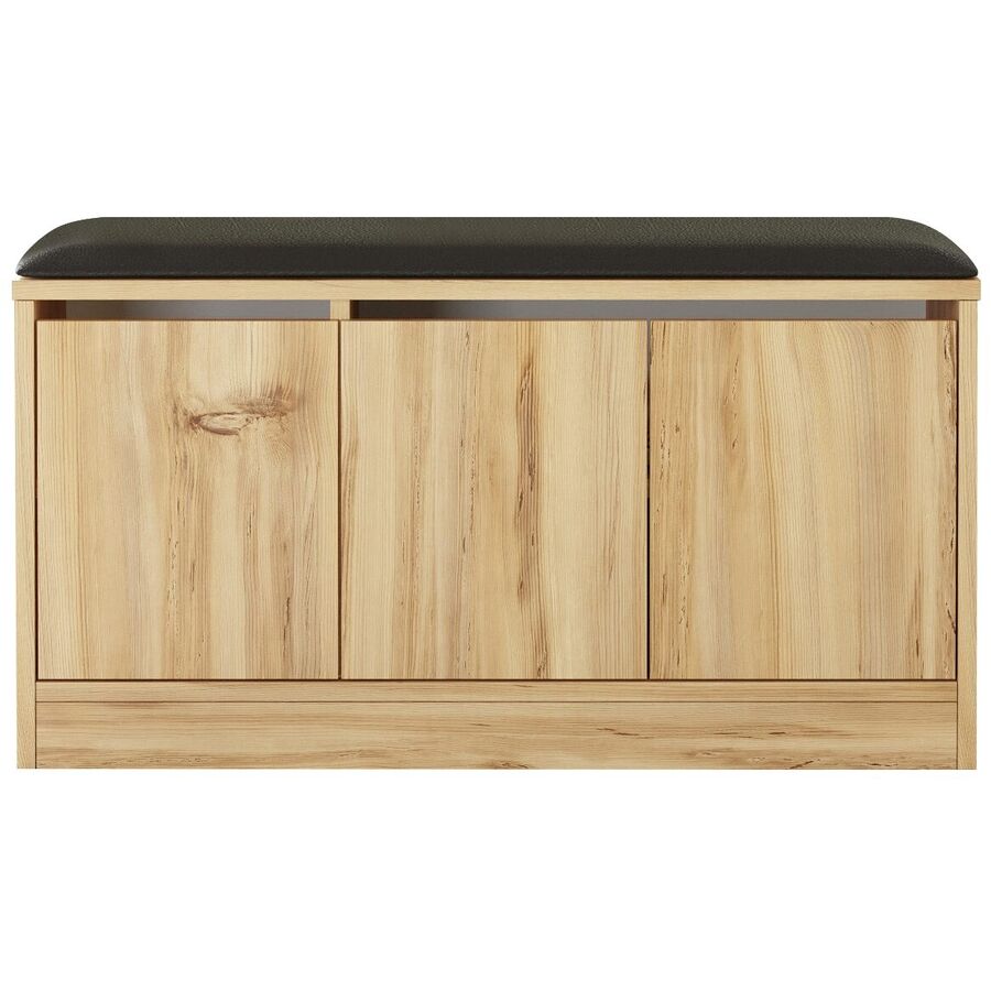 Armadio per scarpe Yemek Marrone Materiale a base di legno 89.6 cm 35 cm