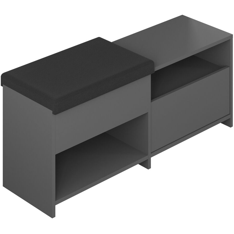 Armadio per scarpe Yemek Grigio Materiale a base di legno 120.3 cm 40.5 cm