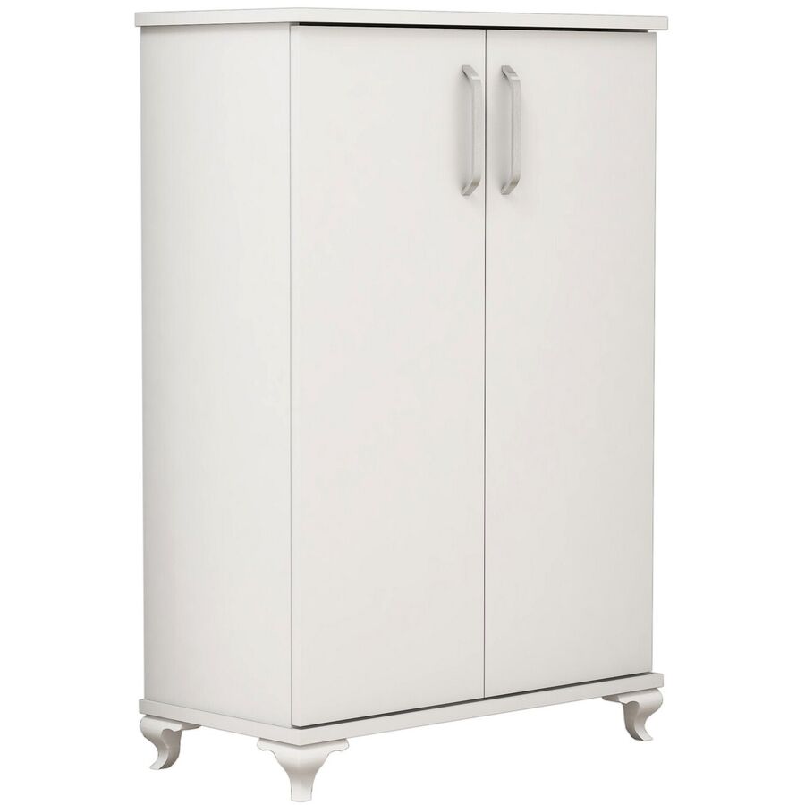 Armadio per scarpe Yemek Bianco Materiale a base di legno 100 cm 72 cm