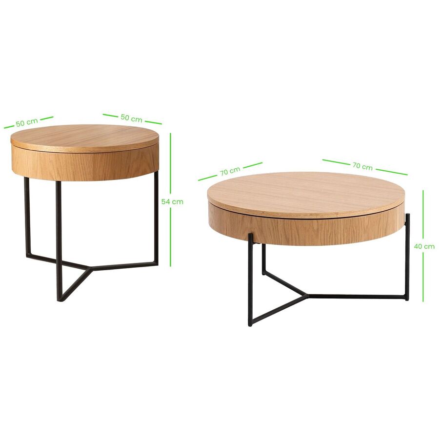 Beistelltisch 2er-Set Yasam